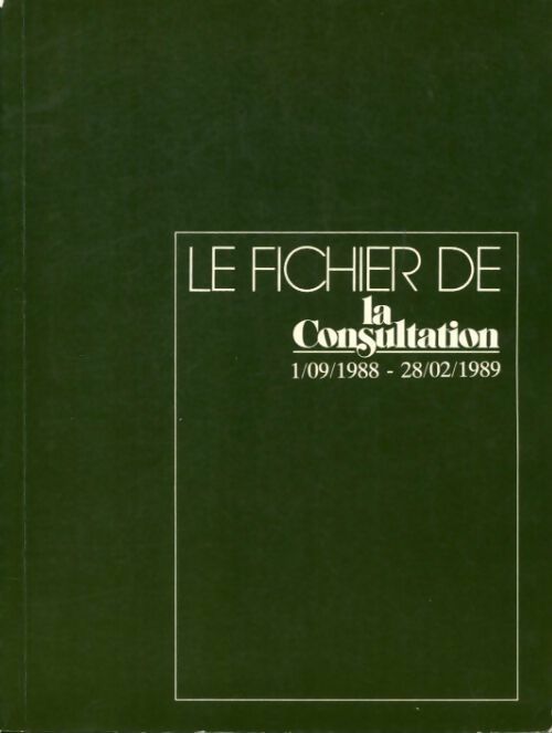 Le fichier de consultation n°170 - Collectif - Livre