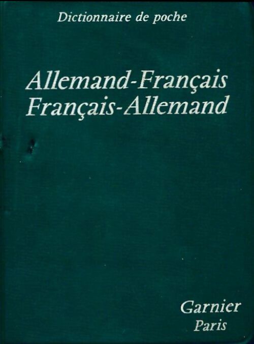 Dictionnaire de poche français-allemand, allemand-français - Inconnu - Livre