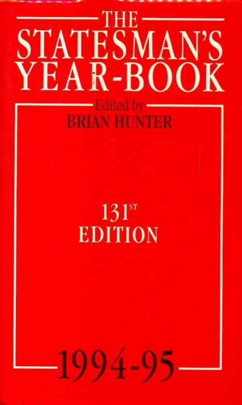 The statesman's yearbook 1994-95 - Collectif - Livre