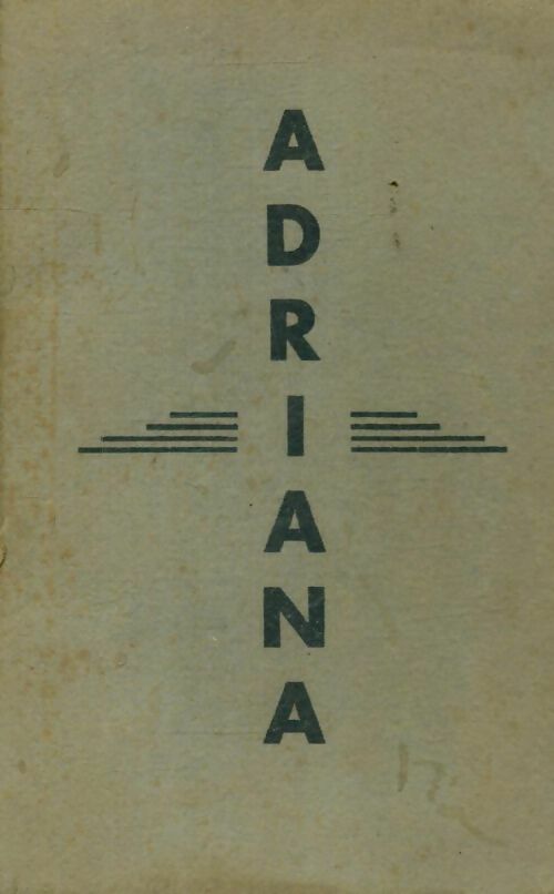 Adriana - Collectif - Livre