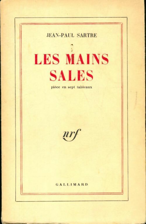 Les mains sales - Jean-Paul Sartre - Livre
