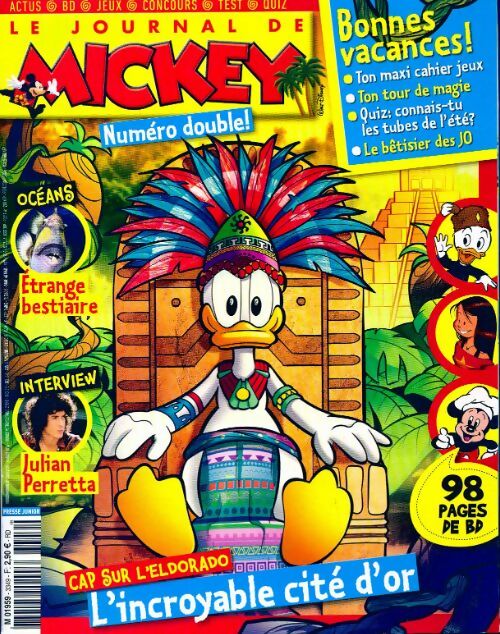 Le journal de Mickey n°3349-3350 : L'incroyable cité d'or - Collectif - Livre