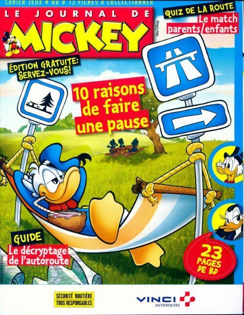 Le journal de Mickey : 10 raisons de faire une pause - Collectif - Livre