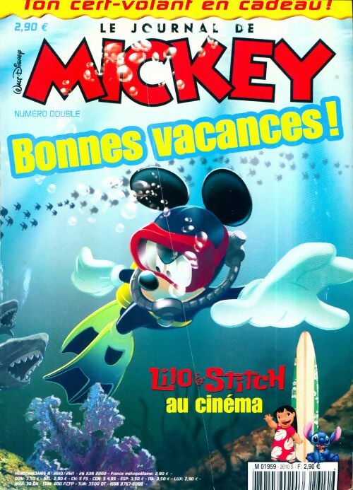 Le journal de Mickey n°2610-2611 : Bonnes vacances ! - Collectif - Livre