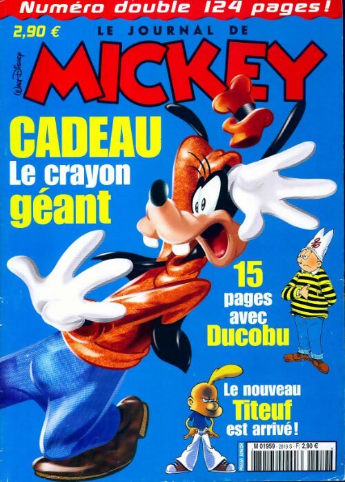 Le journal de Mickey n°2619-2620 : Ducobu - Collectif - Livre