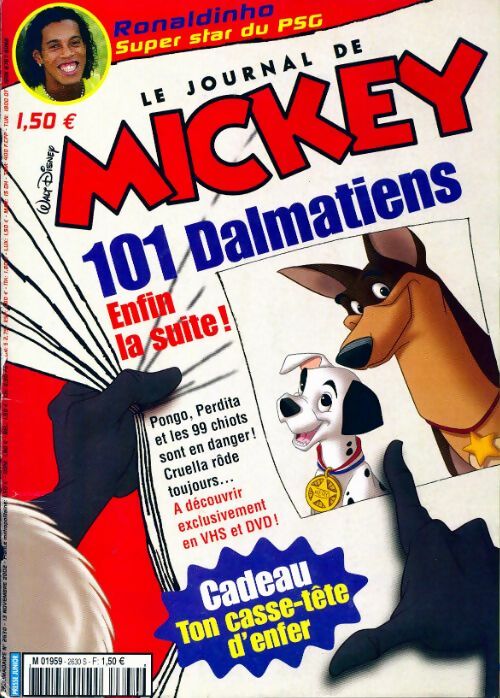Le journal de Mickey n°2630 : 101 dalmatiens, enfin la suite - Collectif - Livre