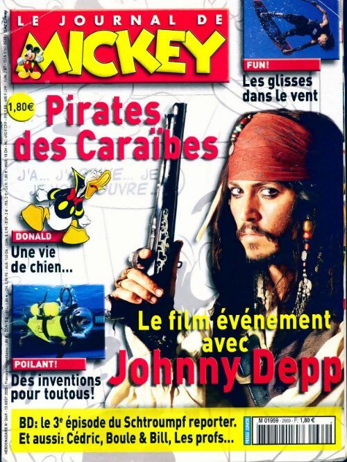 Le journal de Mickey n°2669 : Pirates des Caraïbes - Collectif - Livre