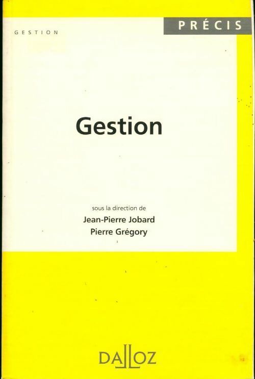 Gestion - Jean-Pierre Jobard, Pierre Grégory - Livre