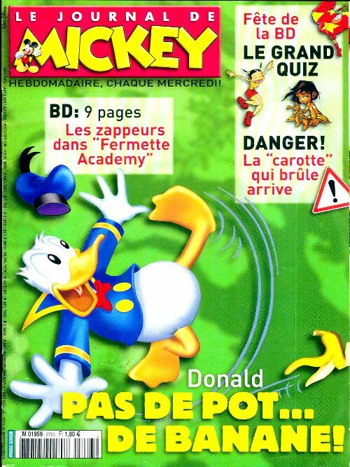 Le journal de Mickey n°2763 : Pas de pot... de banane ! - Collectif - Livre