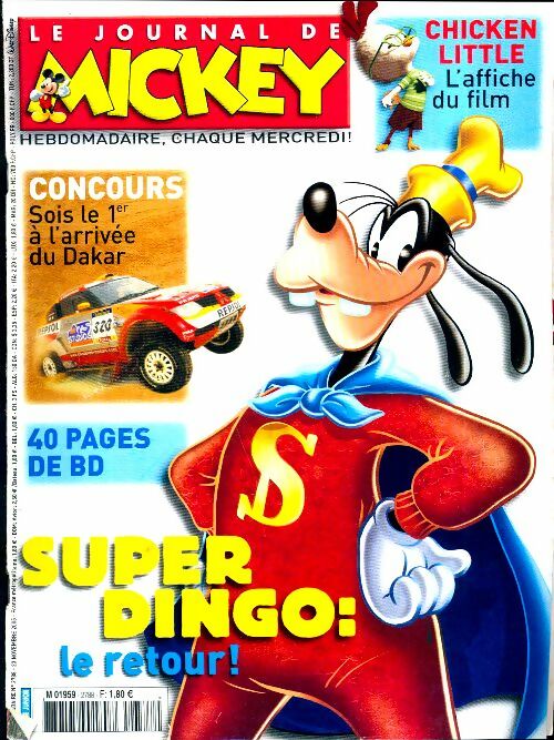 Le journal de Mickey n°2788 : Super Dingo ! - Collectif - Livre