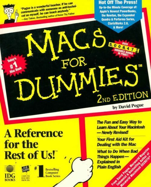 Macs for dummies - David Pogue - Livre