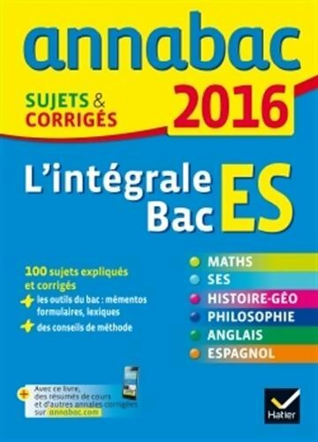 L'intégrale Bac ES - Collectif - Livre