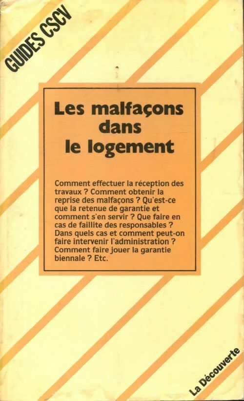 Les malfaçons dans le logement - Collectif - Livre