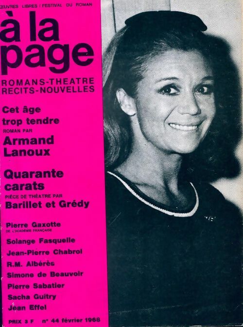 A la page n°44 : Cet âge trop tendre / Quarante carats - Collectif - Livre