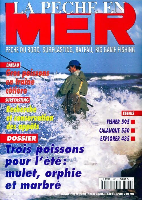 La pêche en mer n°120 : Trois poissons pour l'été - Collectif - Livre