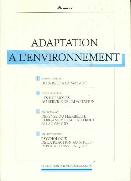 Adaptation à l'environnement - Collectif - Livre