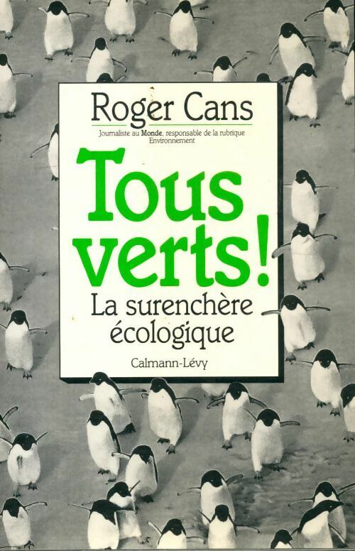 Tous verts - Roger Cans - Livre