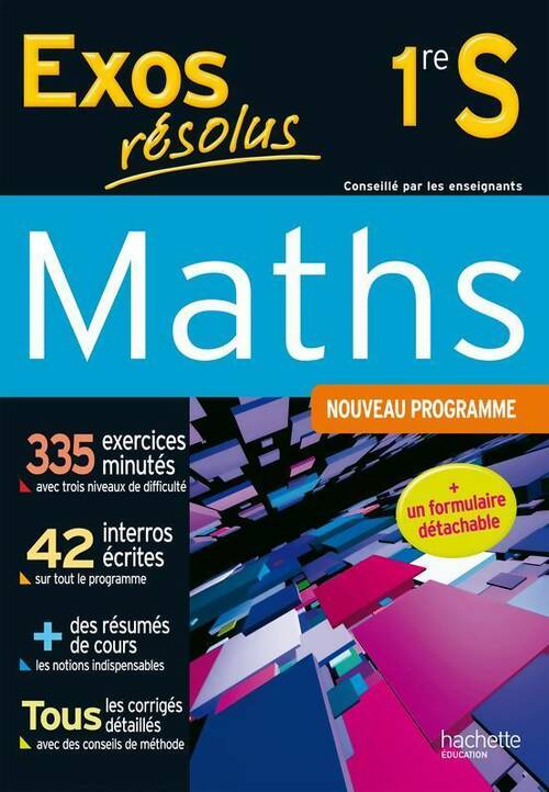 Maths 1ère S - Claudine Renard - Livre