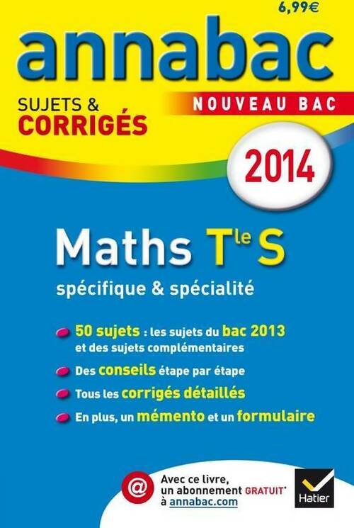 Maths Terminale S spécifique & spécialité. Sujets & corrigés du bac 2014 - Collectif - Livre