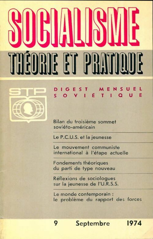 Socialisme théorie et pratique n°9 - Collectif - Livre