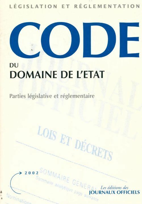 Code du domaine de l'état - Collectif - Livre