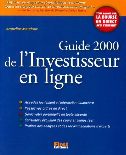 Guide 2000 de l'investisseur en ligne - Jacqueline Maudoux - Livre