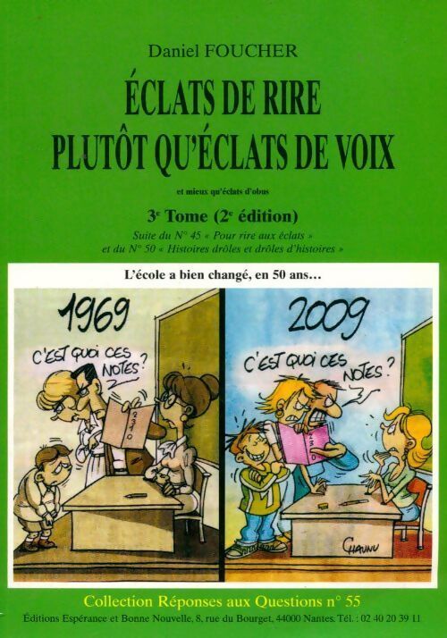 Eclats de rire plutôt qu'éclats de voix - Daniel Foucher - Livre