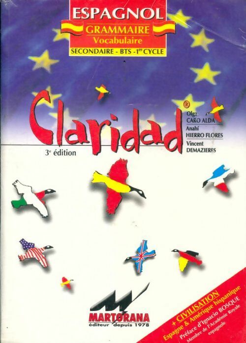 Claridad. Grammaire Espagnol - Vincent Demazieres - Livre