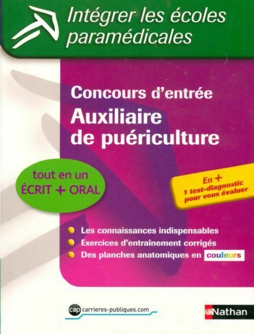 Concours d'entrée auxiliaire de puériculture - Christophe Ragot - Livre