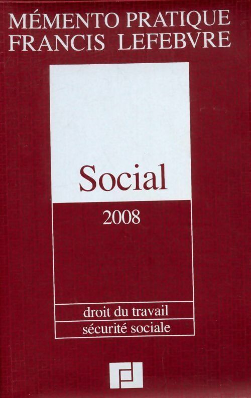 Social 2008 - Francis Lefèbvre - Livre