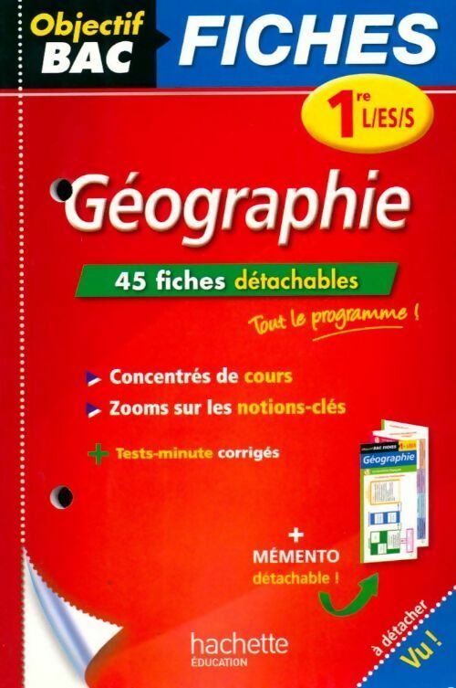 Géographie 1ères L, ES, S - Armand Léonard - Livre