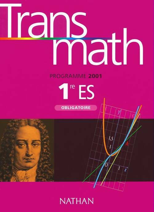 Mathématiques 1ère ES 2001 - Collectif - Livre