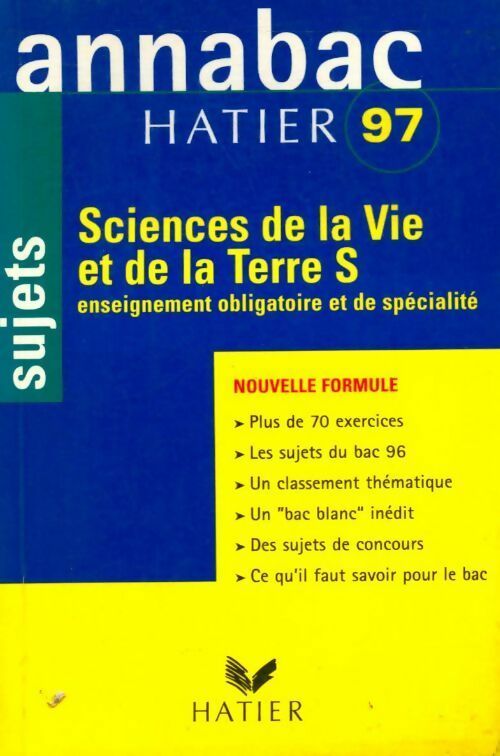 Sciences de la vie et de la terre Terminale S Sujets 97 - Jean-Claude Hervé - Livre