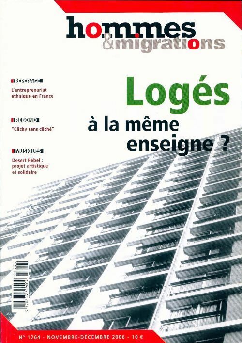 Hommes & migrations n°1264 : Logés à la même enseigne - Collectif - Livre