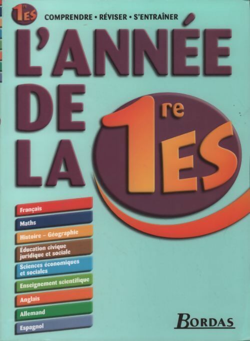 L'année de la 1ère ES - Odile Mainet - Livre