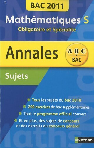 Mathématiques S obligatoire et spécialité : Annales sujets - Collectif - Livre