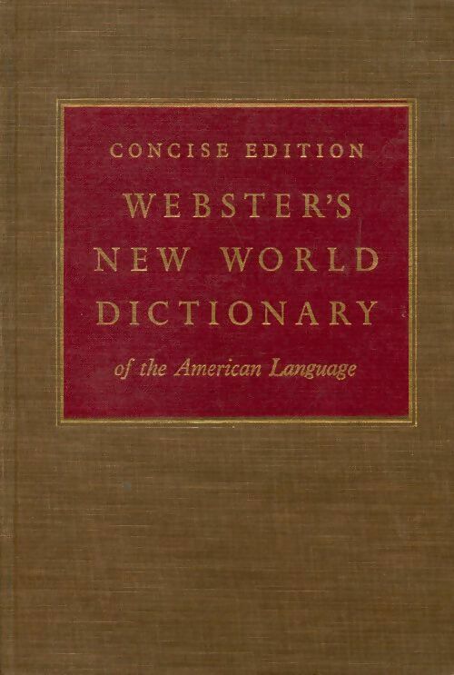 Websters new world dictionary of the american language - Inconnu - Livre