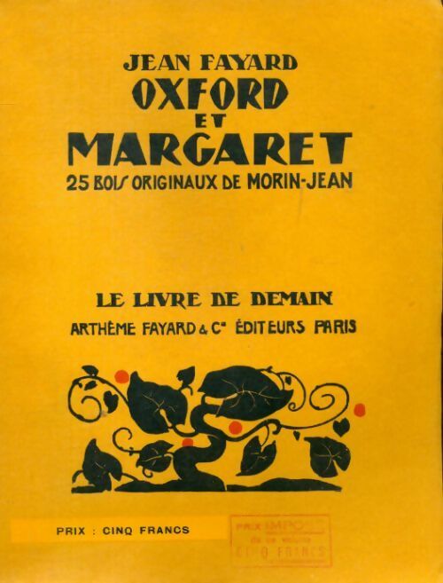Oxford et Margaret - Jean Fayard - Livre