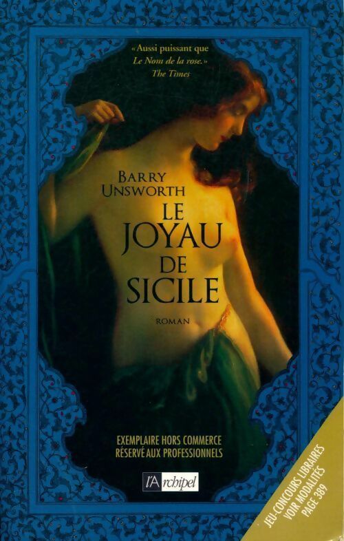Le joyau de Sicile - Barry Unsworth - Livre