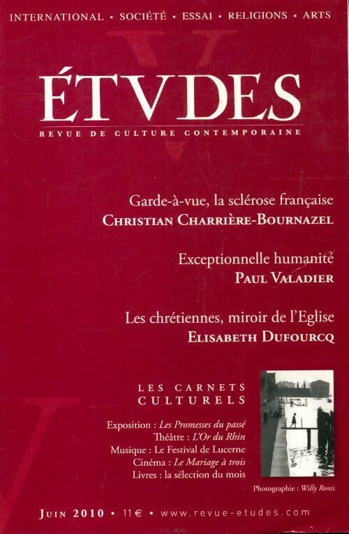 Etudes n°412-6 - Collectif - Livre