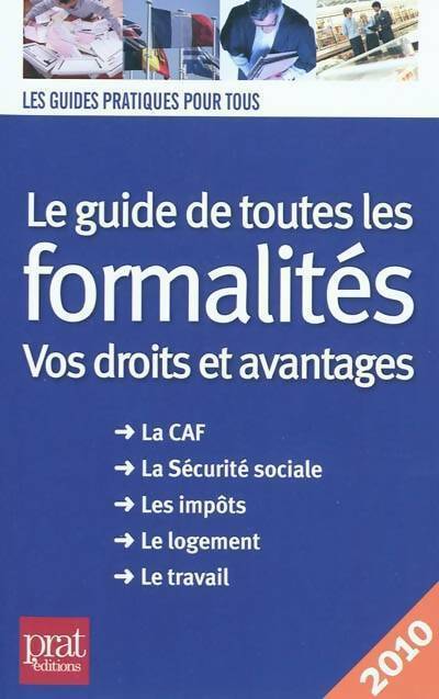 Le guide de toutes les formalités 2010 - Collectif - Livre