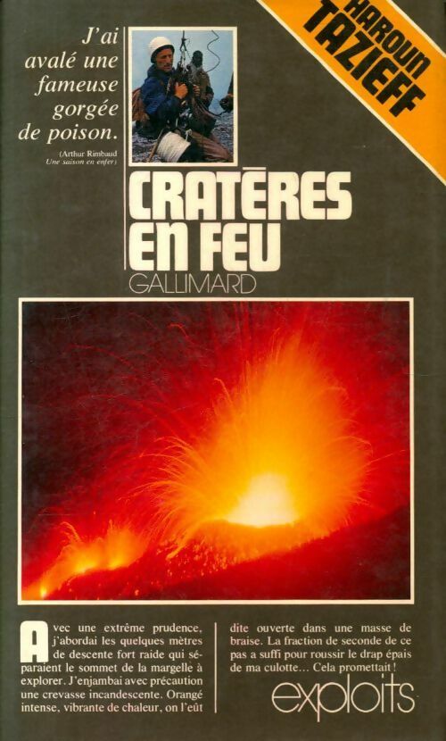 Cratères en feu - Haroun Tazieff - Livre