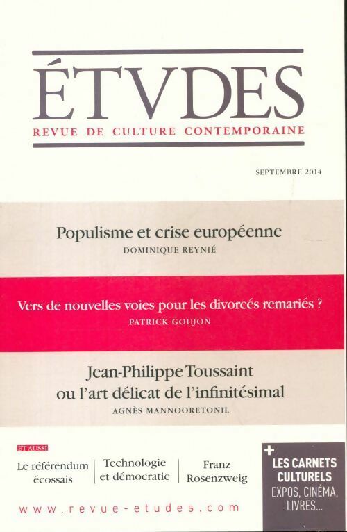 Etudes n°4208 - Collectif - Livre