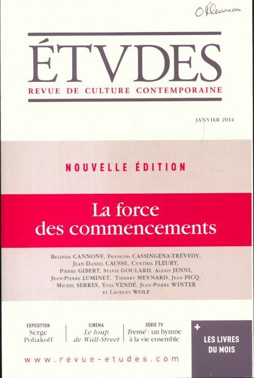 Etudes n°4201 - Collectif - Livre