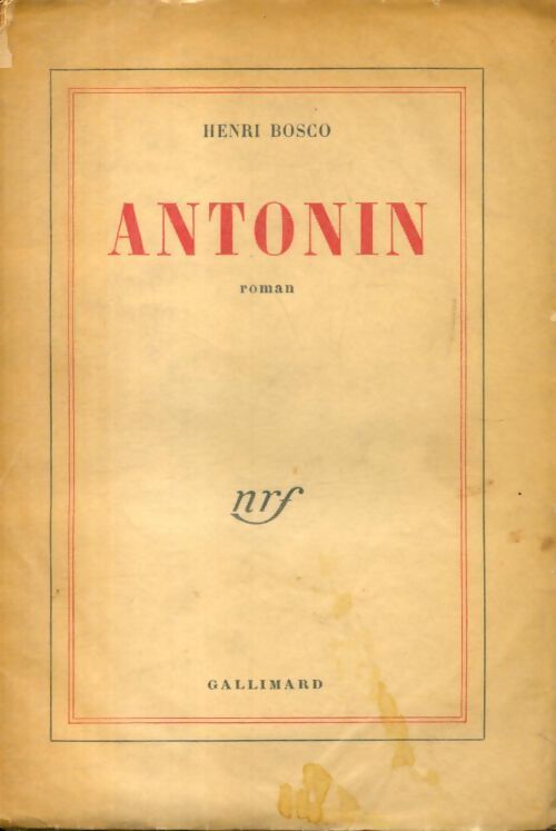 Antonin - Henri Bosco - Livre
