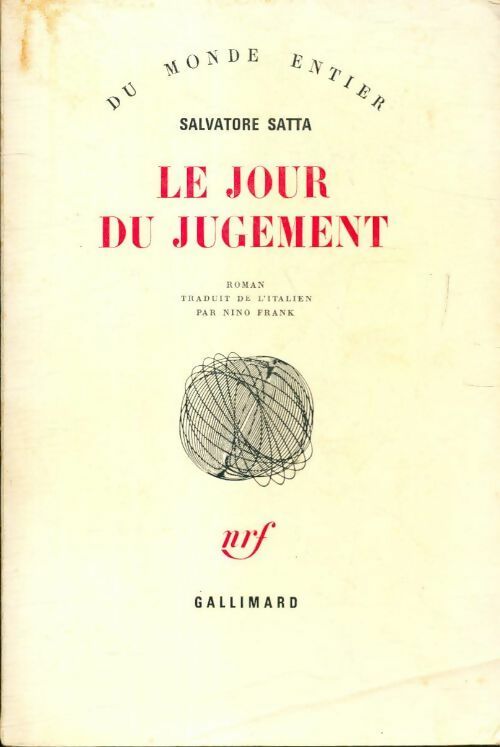 Le jour du jugement - Salvatore Satta - Livre