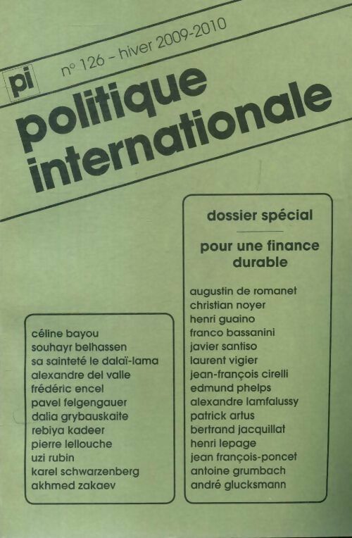 Politique internationale n°126 - Collectif - Livre