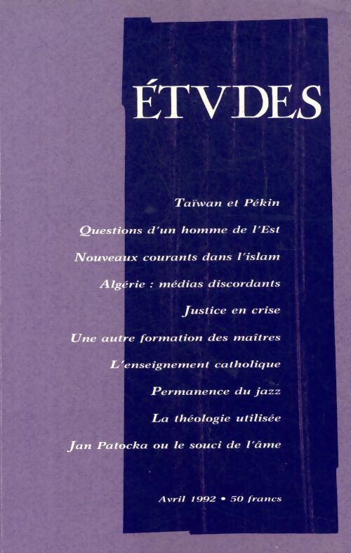 Etudes n°376-4 - Collectif - Livre
