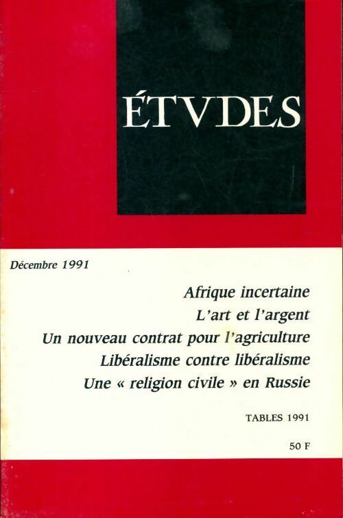 Etudes n°375-6 - Collectif - Livre
