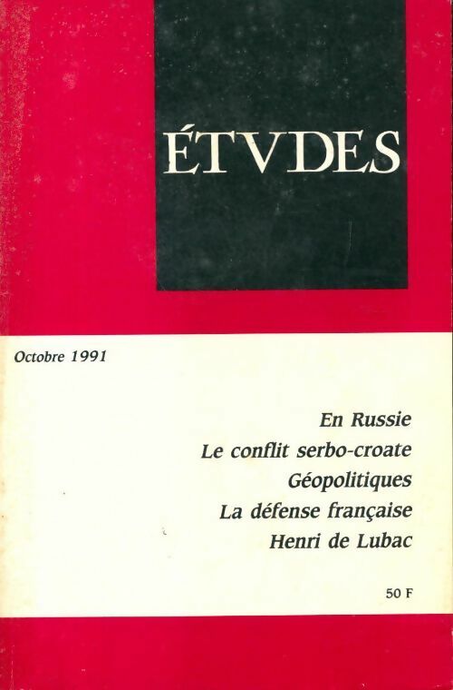 Etudes n°375-4 - Collectif - Livre